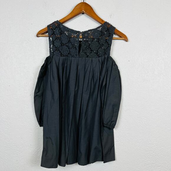 NEW! Doe & Rae Crochet Top Tunic Blouse 3/4 Sleeves - S - Picture 4 of 5